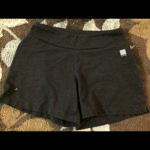 Lands End black running shorts