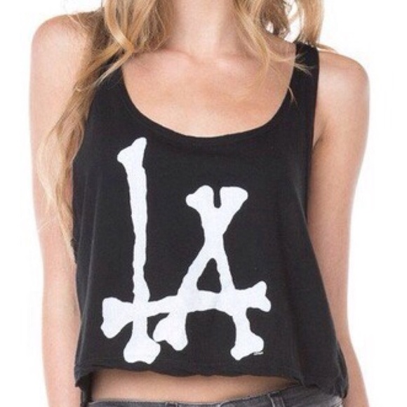 Brandy Melville white bones crop top - Picture 4 of 4