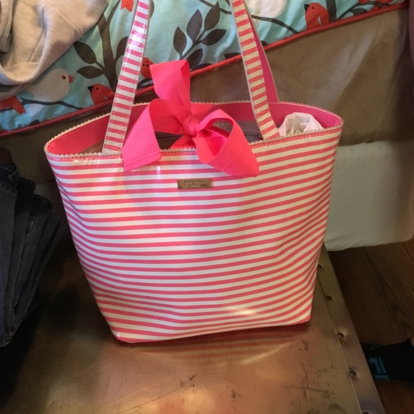 Pink striped Kate spade