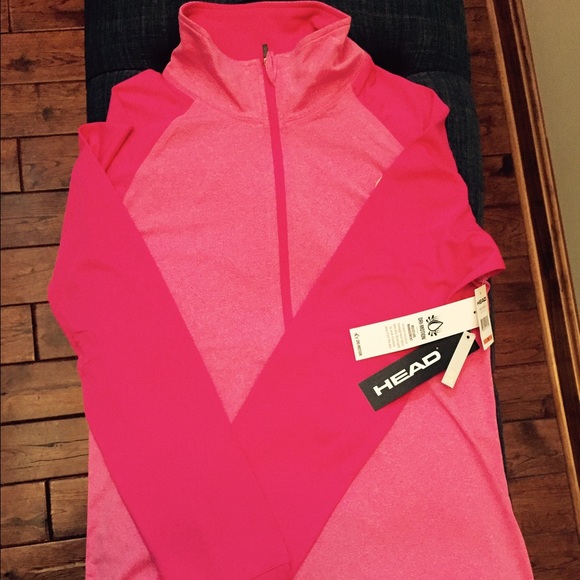 Head Tops - ON SALE 💗 NWT Pink Half Zip By Head 💗