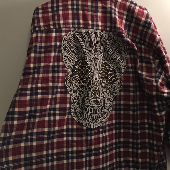 LF FURST OF A KIND VINTAGE SKULL FLANNEL