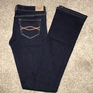 Dark Wash Abercrombie Bootcut Jeans