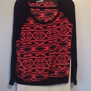 Aztec print long sleeve