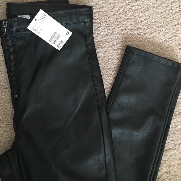 Never worn H&M leather pants