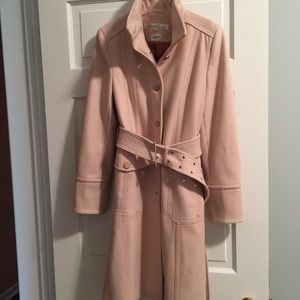 NEW Kenneth Cole Cream/Camel Wool Coat