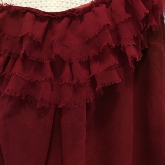 Pink One Shoulder Ruffle Top - Picture 3 of 4