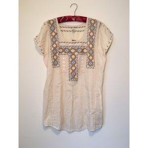 NWT Lucky Brand Embroidered Tunic