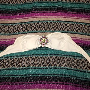 Victoria Secret white strapless swimsuit top