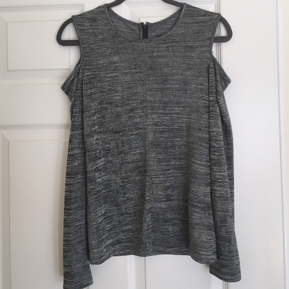 Rag & Bone Metallic Cold Shoulder Top