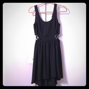 Black cut out dress