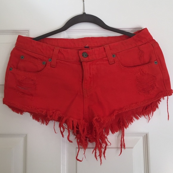 Carmar Shorts Red Booty Shorts From Carmar Denim Poshmark