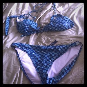 Two piece halter swim suite