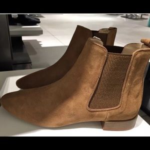Zara camel suede booties 8