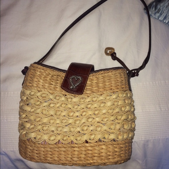 Brighton straw purse