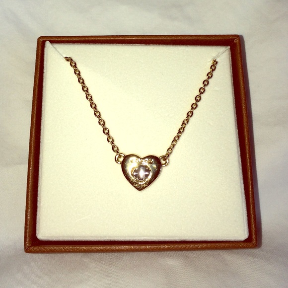 Coach Heart Turnlock Necklace