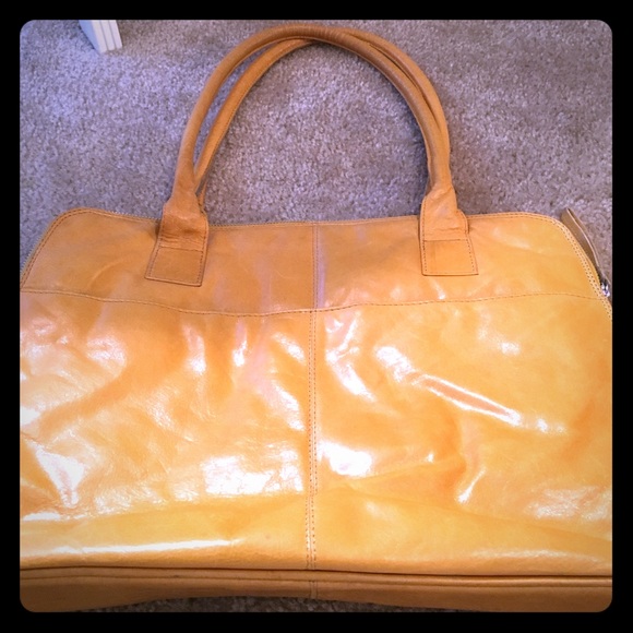 Latino yellow leather tote