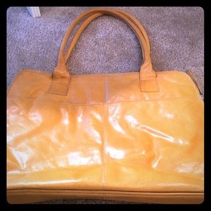 Latino yellow leather tote