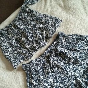 Crop top loose shorts outfit