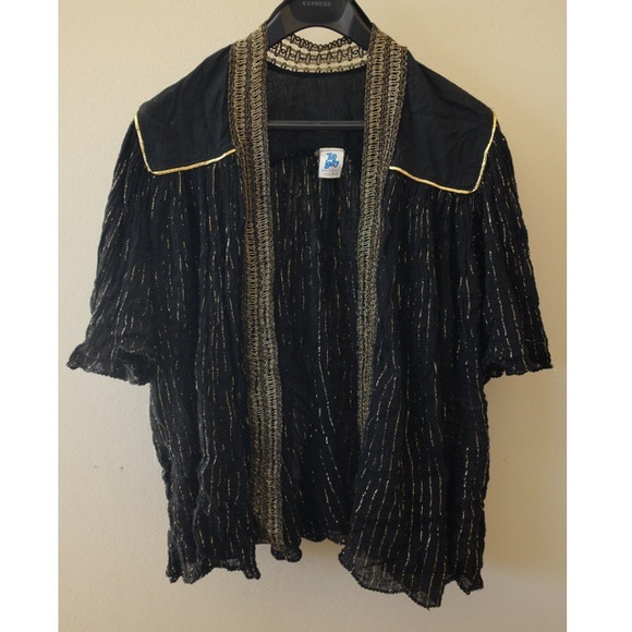 Vintage Black and Gold Cover Up