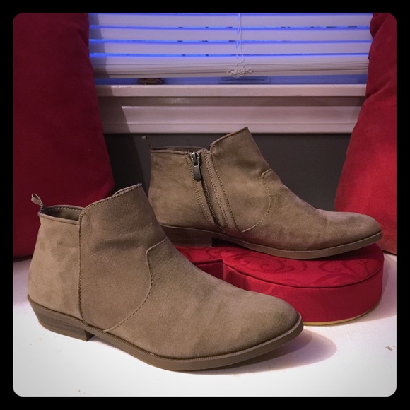 Suede ankle boots/ booties