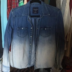 American Eagle Jean Shirt (ombré)