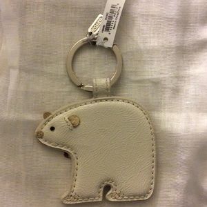NWT Coach Polar Bear Keychain