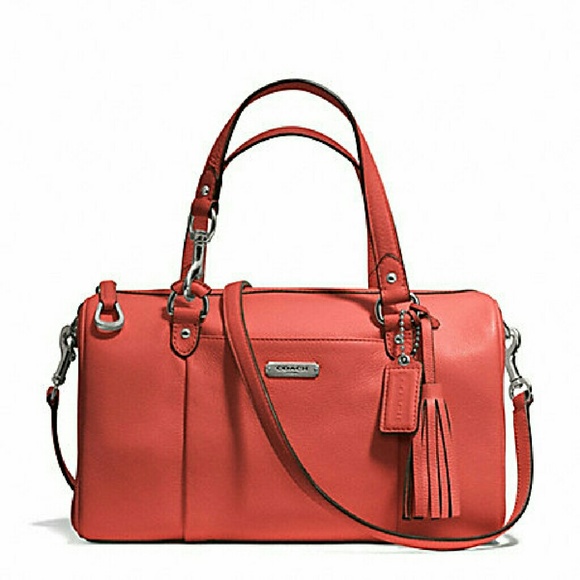 62 off Coach Handbags Authentic Coach Avery Pebble Coral Leather