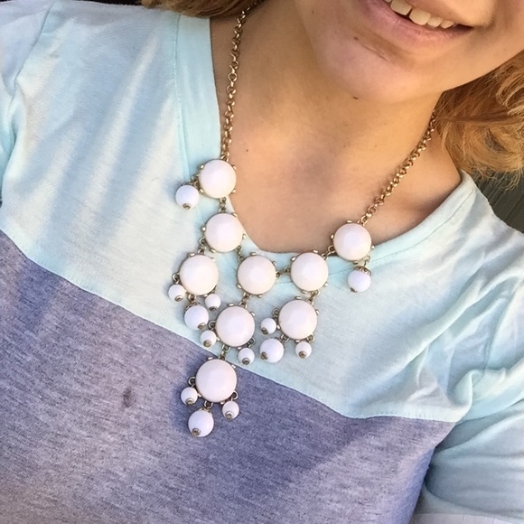 Classic ivory and gold bauble necklace