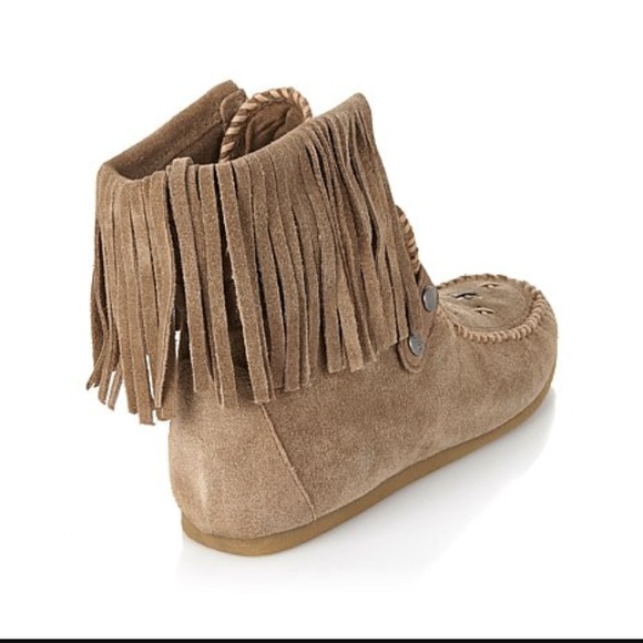 Sam Edelman Katherine Fringe Moccasin Booties - Picture 3 of 3