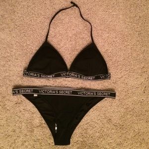 Victoria's Secret Black Triangle Bikini