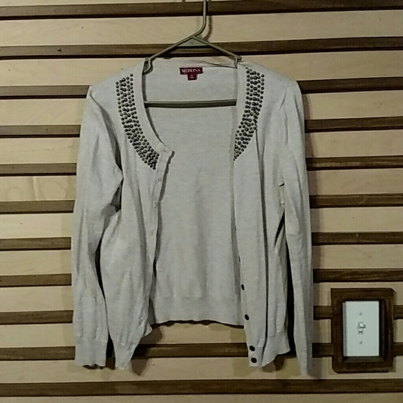 Cardigan with Beaded Detail