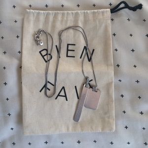 Madewell Silver Tag Necklace