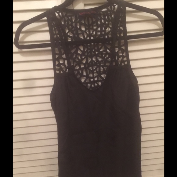Material Girl black tank