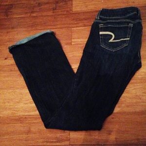 AEO dark wash jeans