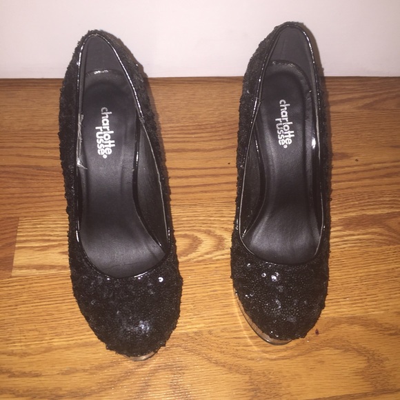 Fun sequence black heel - Picture 3 of 3