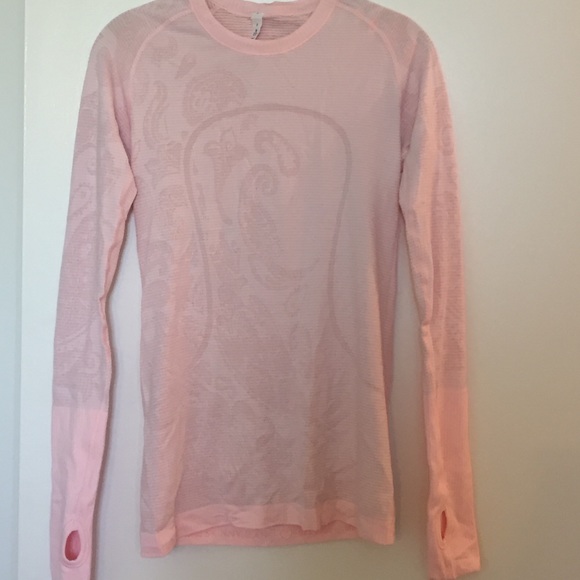 Lululemon Pink Long Sleeve Top