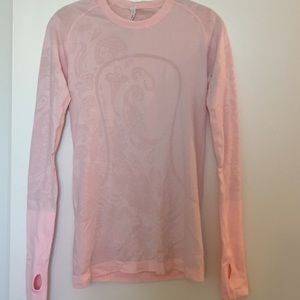 Lululemon Pink Long Sleeve Top