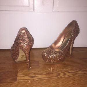 Rose Gold sequence heel!