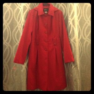 Red trenchcoat