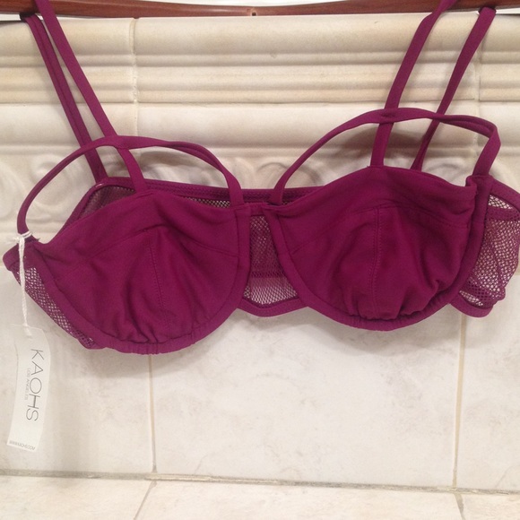 KAOHS Swim Wrecker Top in Berry - Picture 4 of 4