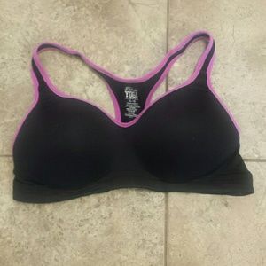 Pink sports bra