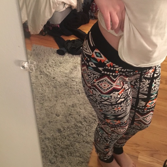 Aztec print joggers