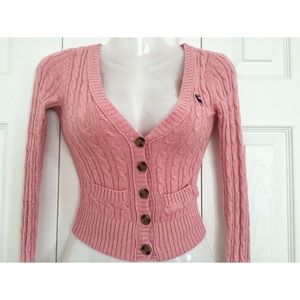 Abercrombie Pink Cardigan