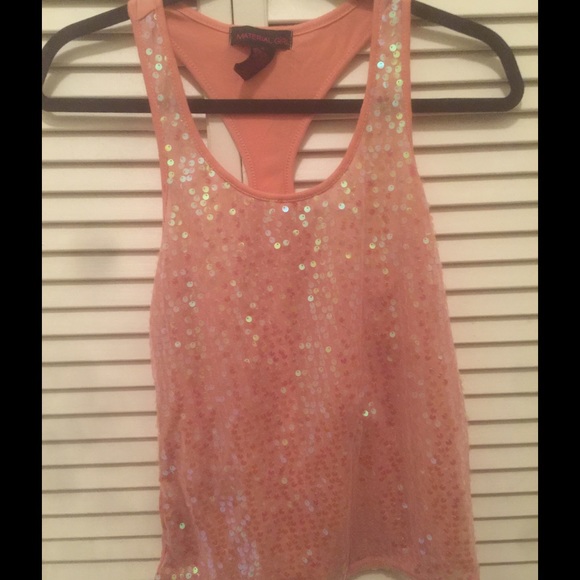 Material Girl sequin Tank Top