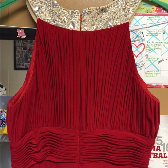 Deep Red Prom Dress - Picture 3 of 4