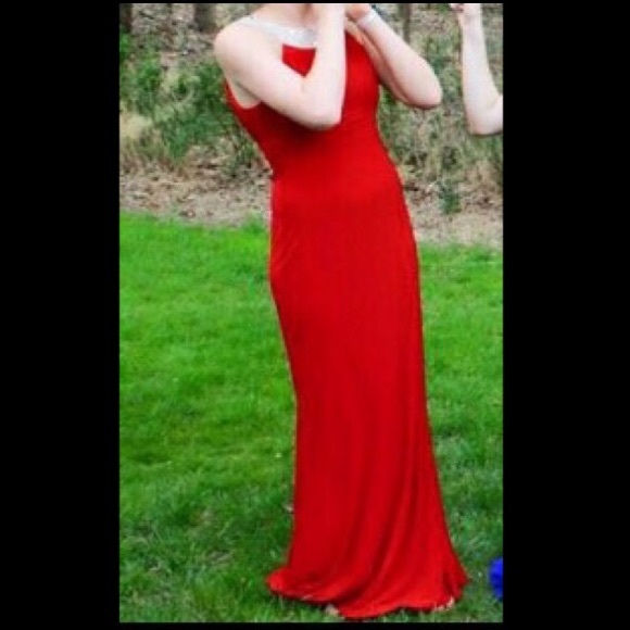 Deep Red Prom Dress - Picture 4 of 4
