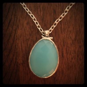 Stella & Dot Silver Sanibel Reversible Pendant