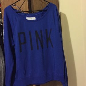 Wide neck Pink Victoria's Secret sweatshirt