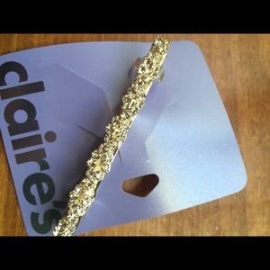 Rhinestone Braided Hair Clip