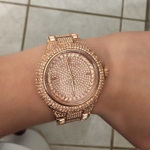 MK 5862 Rose Gold Pave Watch